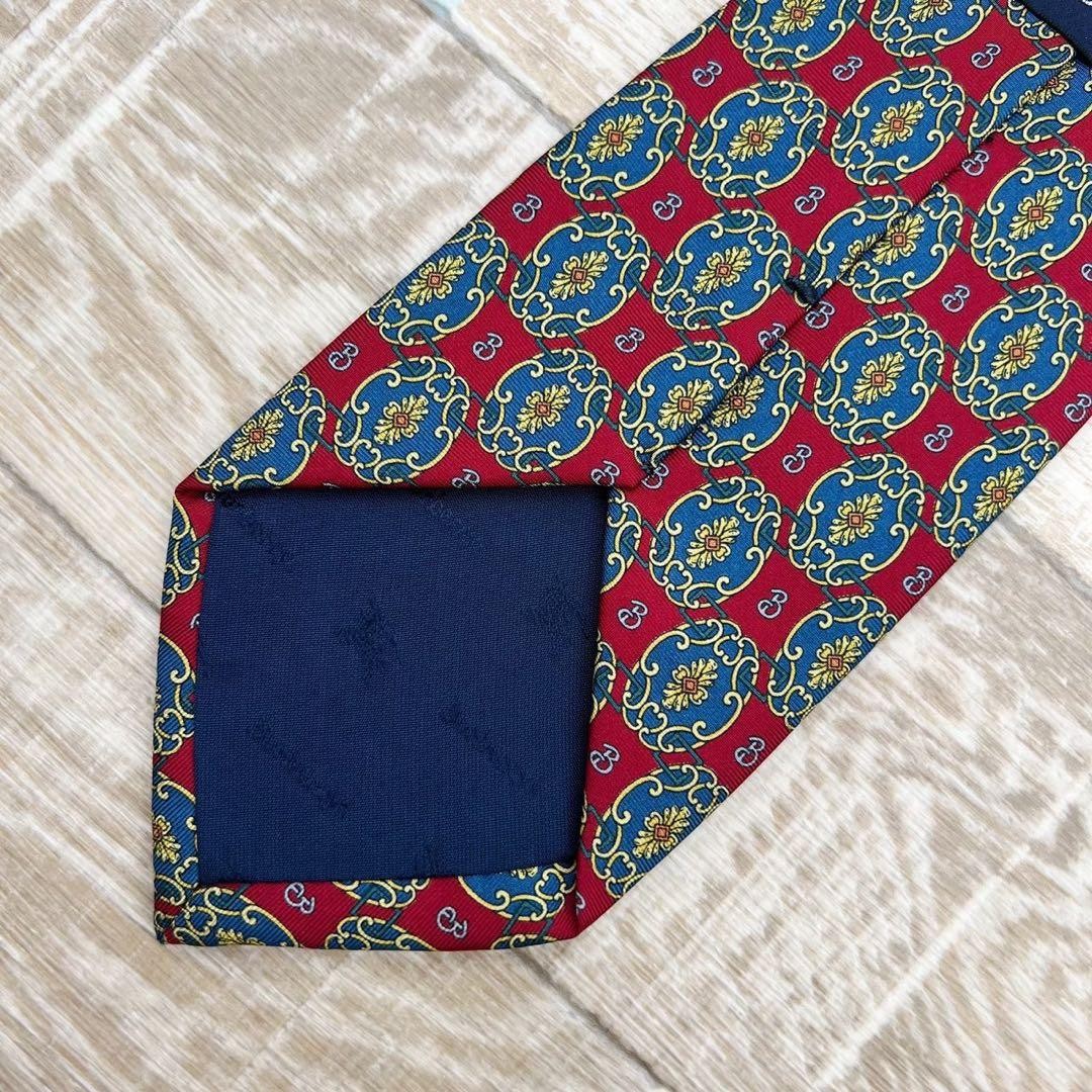 Burberry Patterned Red Tie, Silk - image 5