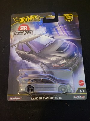 2025 HOT WHEELS CAR CULTURE Ronin Run II 4/5 LANCER EVOLUTION IX Gunmetal Mint