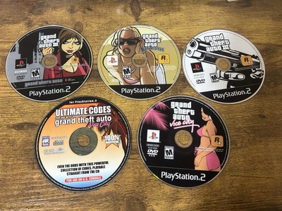GTA Grand Theft Auto 3 III Vice City San Andreas PS2 Games LOT Bundle Trilogy!