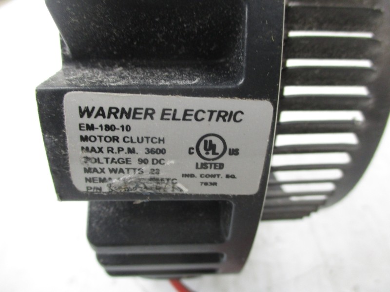 WARNER ELECTRIC EM-180-10 90VDC (AS PICTURED) UNMP