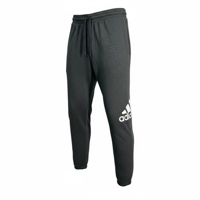 adidas Men's Tapered Jersey Jogger Pants Size 2XLT (39X33'') Gray Essentials Logo