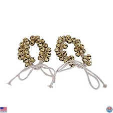 Wonderlist Indian Kathak Ghungroo Set - 16 Large Bells with Cotton Cord Anklet