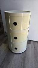 Vintage Kartell Componibili Classic 3 Tier Storage Unit Anna Castelli Ferrieri