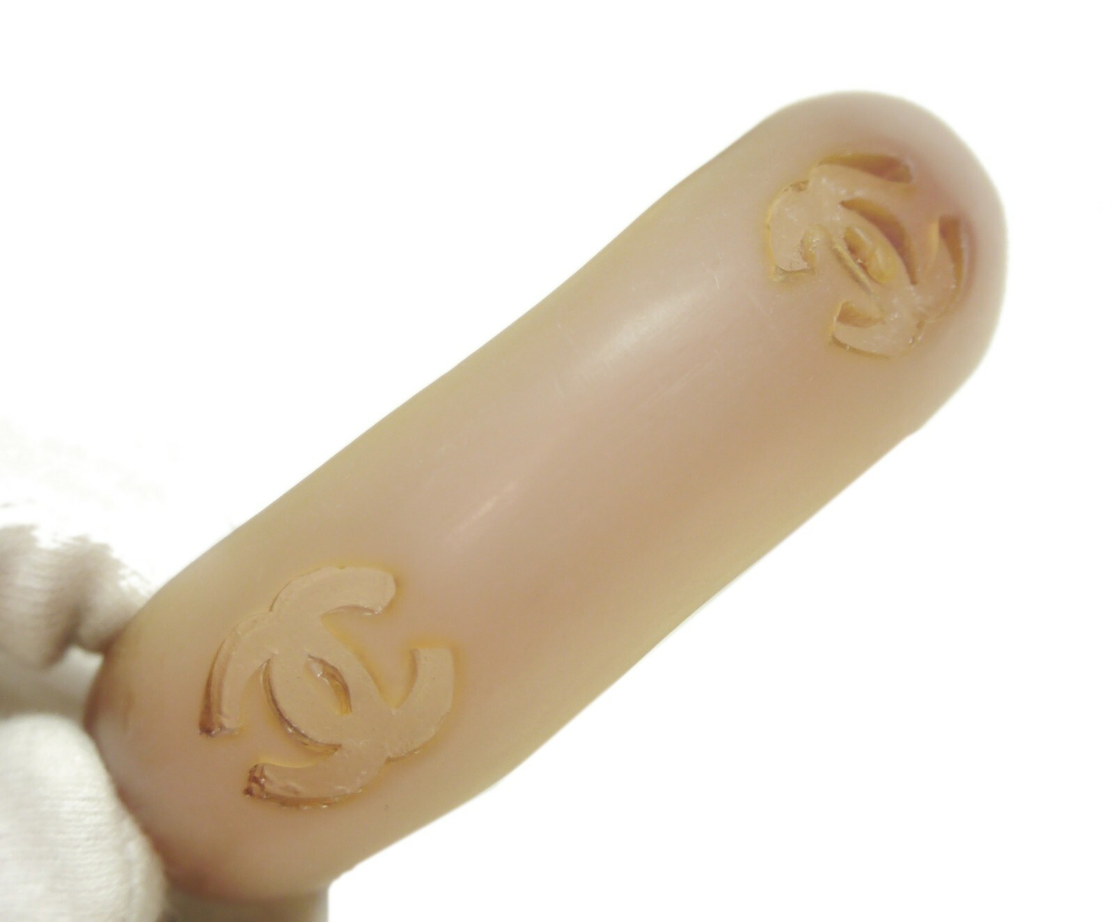 Authentic CHANEL Bangle Coco Mark  clear  #3051 - image 5