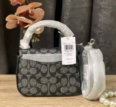 NWT COACH CX576 Lysa Top Handle Bag Signature Canvas & Leather