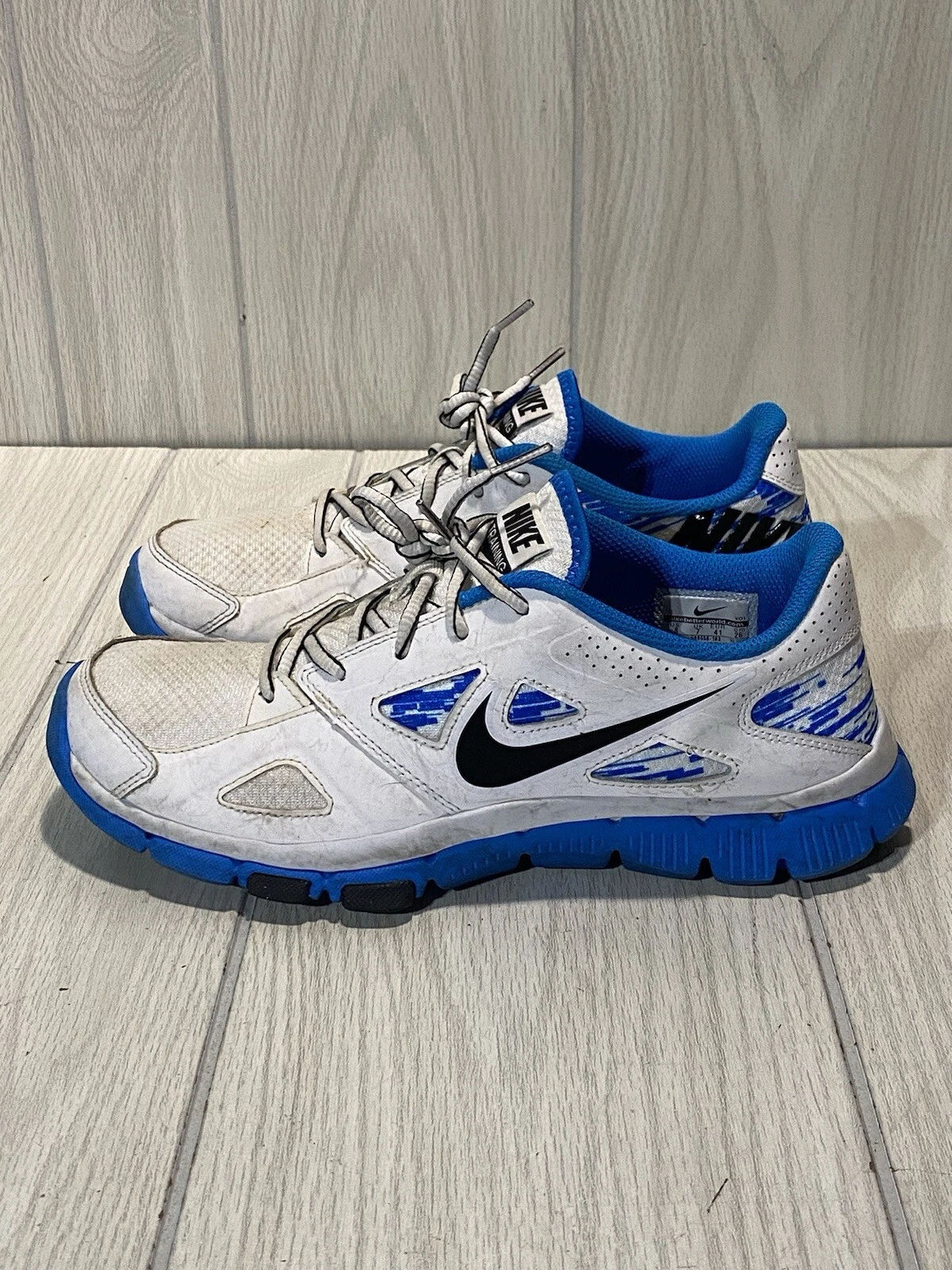 Baskets Nike homme 8 Flex Supreme TR2 blanc bleu chaussures de course baskets de gym