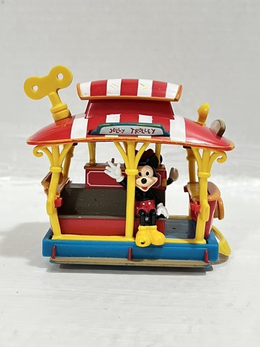 Disney's Toon Town Jolly Trolley Mickey And Minnie Pullback Toy - 第 2/10 張圖片