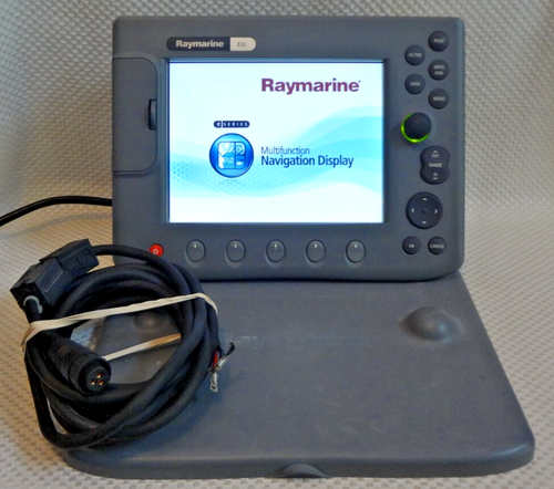 RAYMARINE C80 E02020 GPS CHART PLOTTER FISHFINDER RADAR MFD w/ POWER & COVER