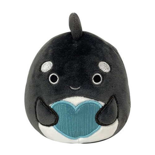 Orca Whale with Heart Plush 