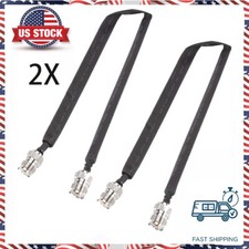 2X Door/Window Pass Through Flat Coaxial Cable SO239 UHF Female to UHF Female