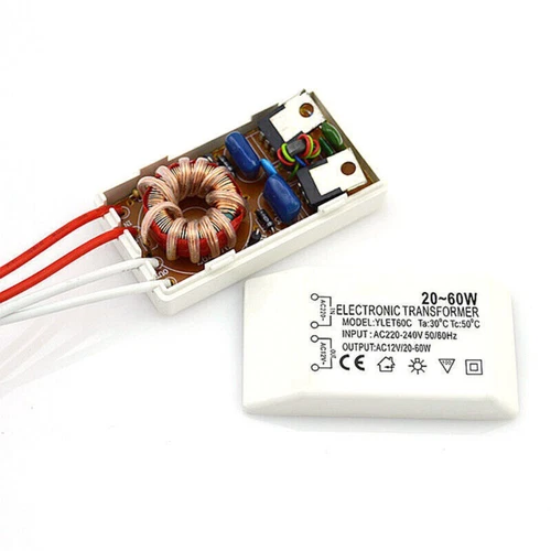 Auf Lampen Transformator-230V Dimmbar W 20-60 12V Elektronischer Halogen Trafo - Bild 9 von 24