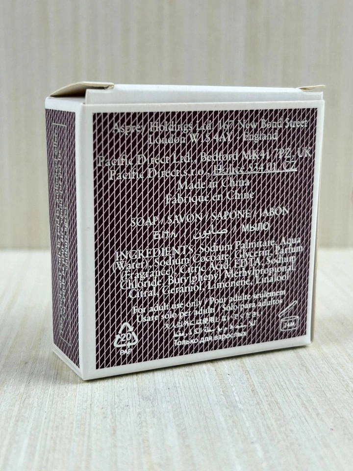 Barra de jabón de viaje de agua púrpura Asprey London 30 g 1,05 oz Foto 3 de 4