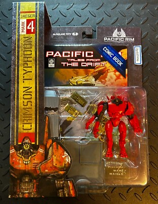 Pacific Rim - Crimson Typhoon (Jaeger) 4'' Scale Action Figure with Comic Book