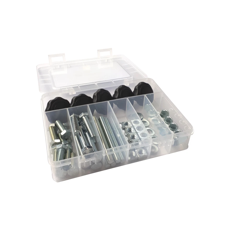 2 St. 1m C Profil M8 Aluminium T Nut Alu Profilschiene +Zubehör Schrauben 55tlg. - Bild 3 von 4