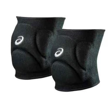 Asics Low Profile Volleyball Kneepads Adult Black Size S/M New Pair as pictured