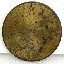 Antique French Mantel Clock Brass Pop On Back Door Fits 4 3/8" opening