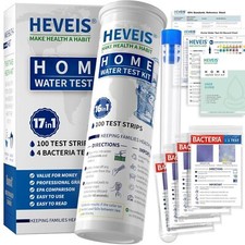 Water Testing Kits for Drinking Water - 100 Strips  4 Bacteria Tests - Tap and