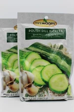 2 Pack Mrs Wages Polish Dill Pickles Quick Process Mix 6.5 Ounce