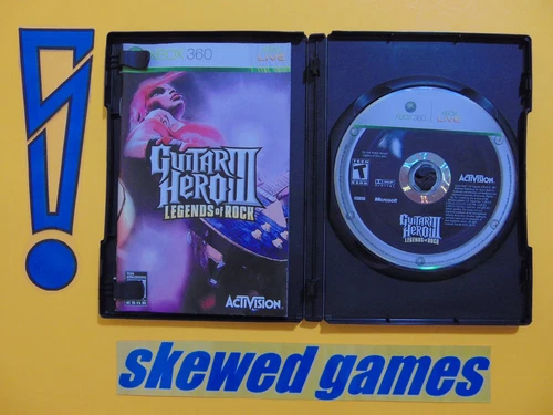 Guitar Hero III Legends of Rock - 3 - cib - XBox 360 Microsoft