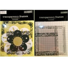 COLORBOK TRANSPARENCY FRAMES 6 ACCENTS - NEUTRAL or FLOWERS Overlays - RETIRED