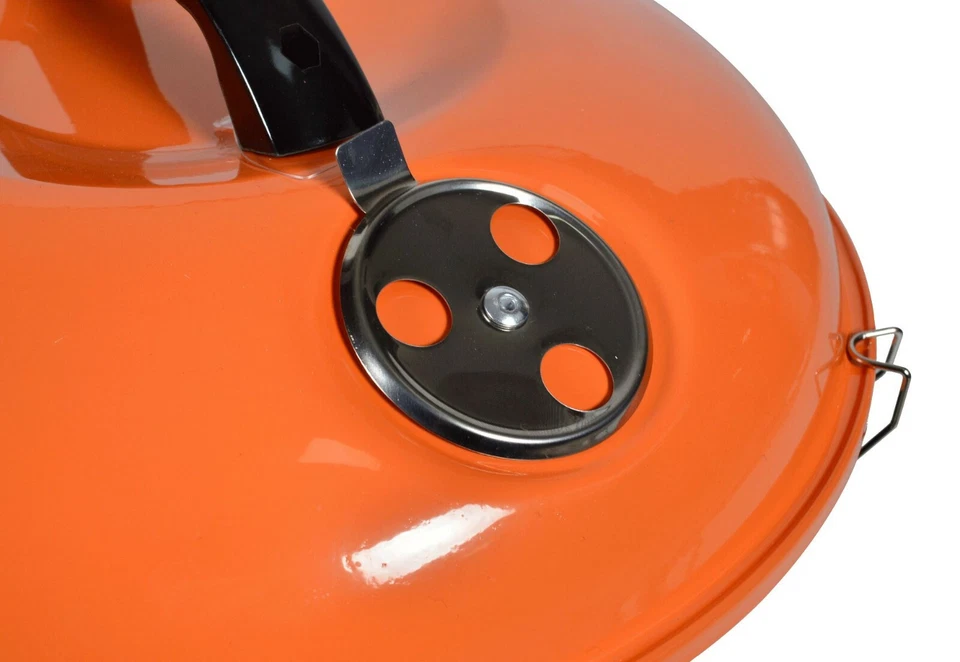 Parrilla de carbón portátil premium hervidor de agua original para parrilla al aire libre 14 pulgadas  Foto 2 de 4