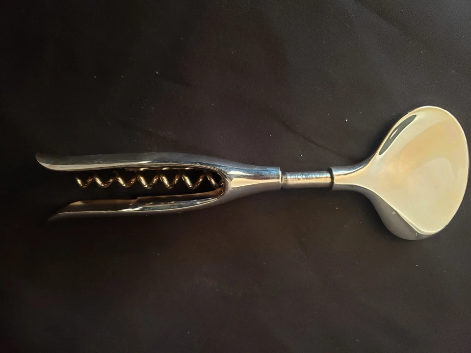 DANSK TORUN PLATO DE PLATA ABRIDOR DE BOTELLAS DE VINO RARO Foto 3 de 3