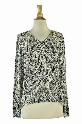 Talbots Women Tops Jersey MED Ivory 