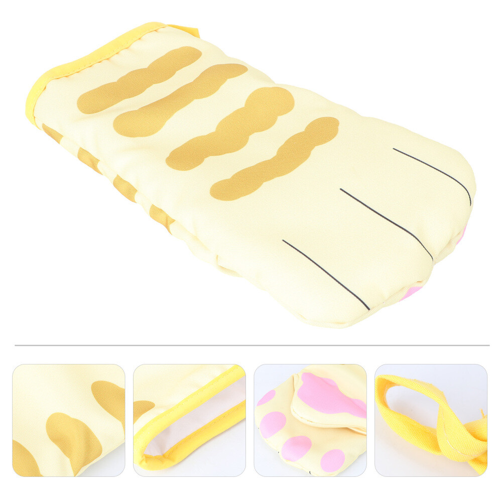 Polyesterhandschuhe Grillhandschuhe Hitzebeständiger Bäckerei-Handschuh