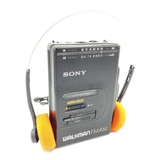 ⭐ Sony Walkman WM-F2065 AM/FM Cassette Player ~ New Belts ~ Reconditioned!