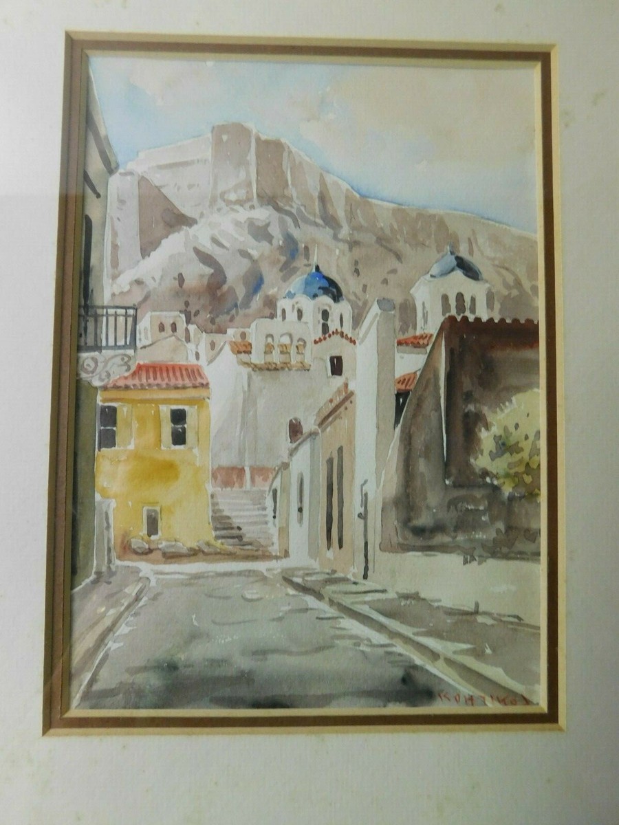 ◆絵画　額装　1996年◆A-3245 ART PRINT OF CITY SIGNED | eBay
