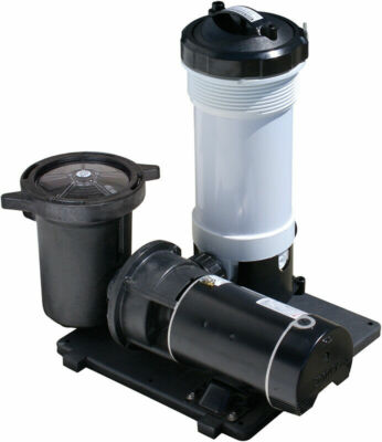 Waterway TWM Above Ground Swimming Pool Cartridge Filter w/ 1HP E-Series Pump
