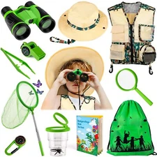 INNOCHEER Kids Explorer Kit & Bug Catcher Kit & Safari Costume Kit Outdoor Ex...