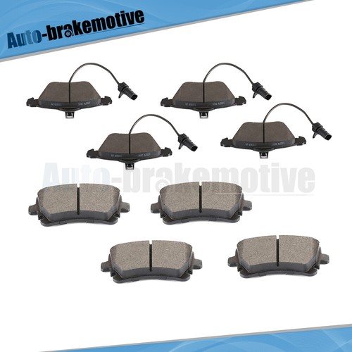 8X FRONT AND REAR LOW DUST BRAKE CERAMIC PADS FOR 2005-2009 2011 AUDI A6 QUATTRO - Picture 3 of 12