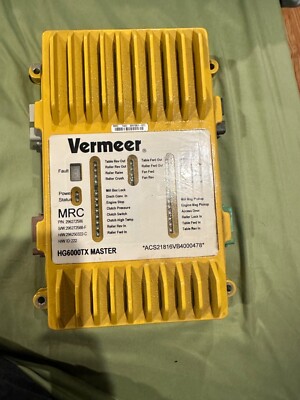 Vermeer HG6000TX Master MRC controller horizontal grinder 