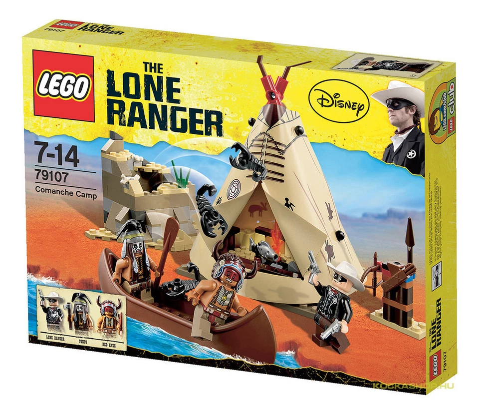 Lego The Lone Ranger 79107 COMANCHE CAMP Indians Western Teepee Minifigs NISB