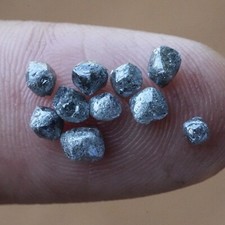 5Pcs Uncut 1.00CT Natural Rough Loose Diamond, Fancy Raw 3-4MM Diamond For Ring