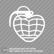 Heart Grenade Sticker Decal Vinyl Love War Heart Grenade Sticker Decal Vinyl Love War