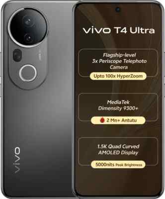 vivo T4 Ultra 5G-Factory Unlocked-Dual SIM-256 GB-Global Version-NO USA TARIFFS