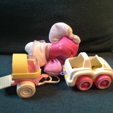 Vintage 80s Fisher Price Smooshees Cuddler Critters Peggy Pony Car