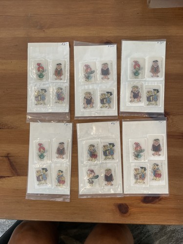 Lot Of vintage flinstones peel off changing stickers - Picture 2 of 5