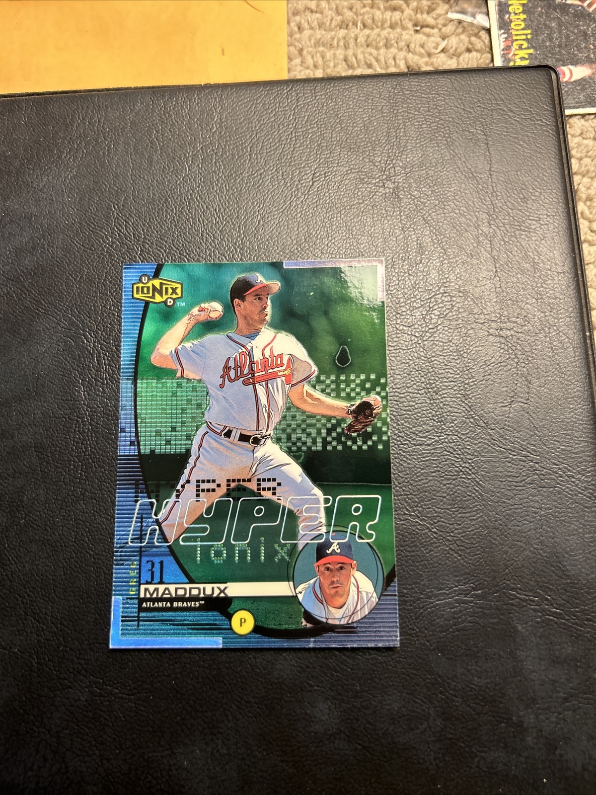 C53a Upper Deck Ionix 1999 H4 Greg Maddux, Atlanta Braves, Hyper