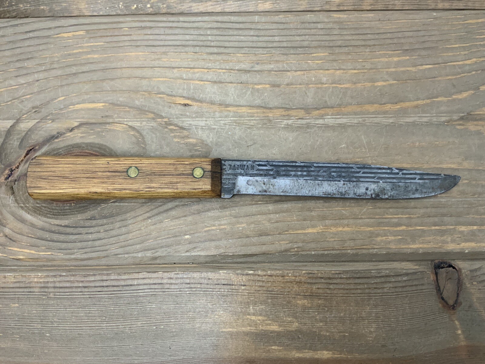 Carbon Steel Knife Sir Lawrence Vintage 6” Blade Utility Wood Handle