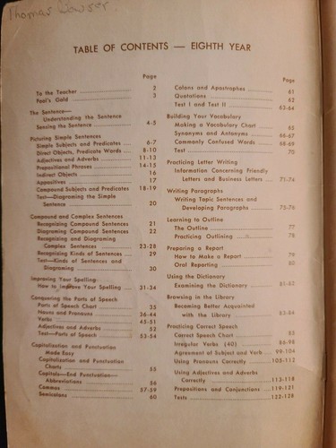 Continental Practice Exercises in English #8 by Continental Press 1963 - Picture 4 of 4