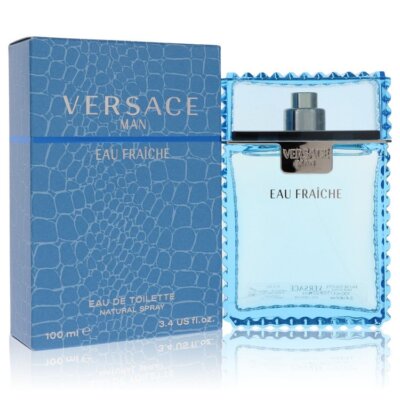 Versace Man Eau Fraiche Eau De Toilette Spray Blue By Versace 3.4