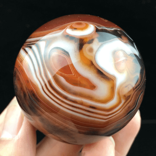 Natural Silk Agate Ball Quartz Crystal Sphere Ball Reiki Healing Decors DIa.30MM - Picture 5 of 9