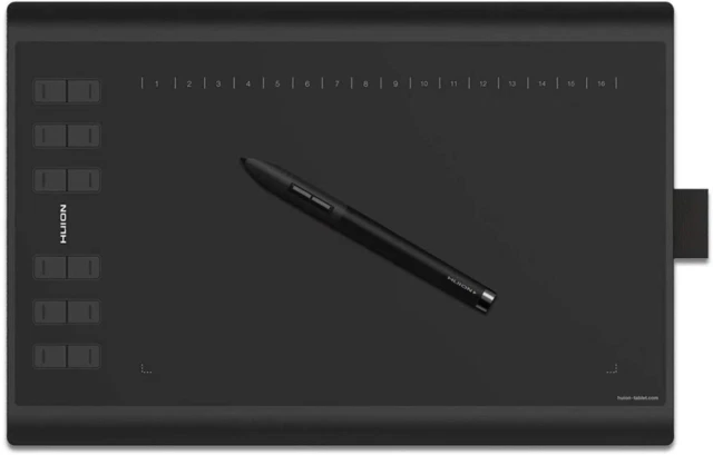 Huion 1060 Plus Graphics Tablet with Storage Function and Hot Keys