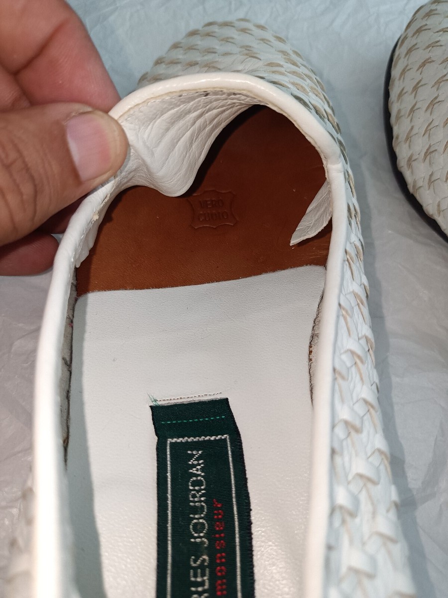 Charles Jourdan Men’s white full woven men\'s shoes size 7D made in Italy Charles Jourdan | Shoes | Charles Jourdan Mens White Full  main image 2