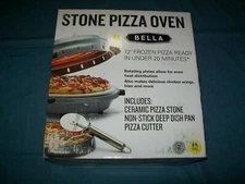 NEW Bella 14415 Stone Pizza Oven 1200 Watts Medium Cooks 12" Bake Pizzas OpenBox
