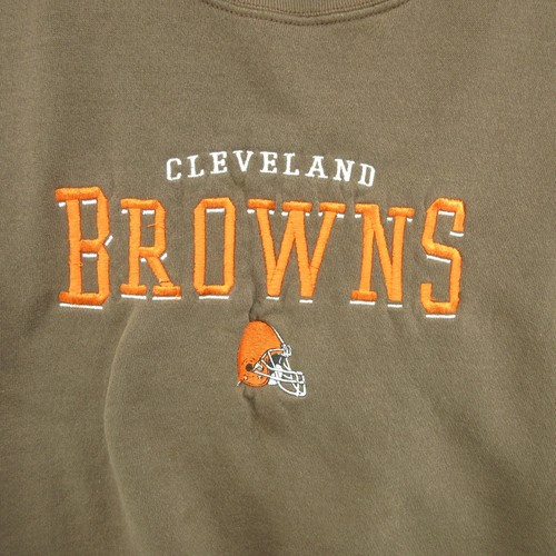 VTG Cleveland Browns Sweatshirt Mens 2XL Brown Lee Sport Crew Neck NFL 90s - Picture 4 of 21