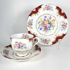 ROYAL ALBERT Tea Cup, Saucer & Lunch Plate Trio CANTERBURY ~ 3 Available